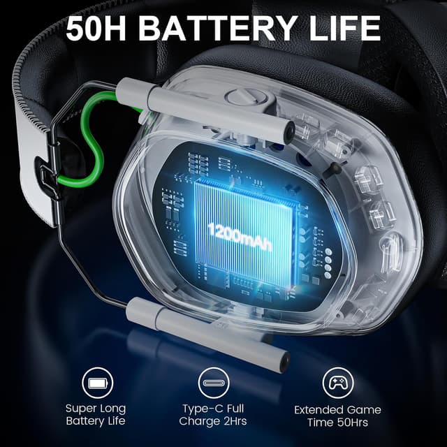 Thumbnail 4 de Skapendy Wireless Gaming Headset 50Hrs