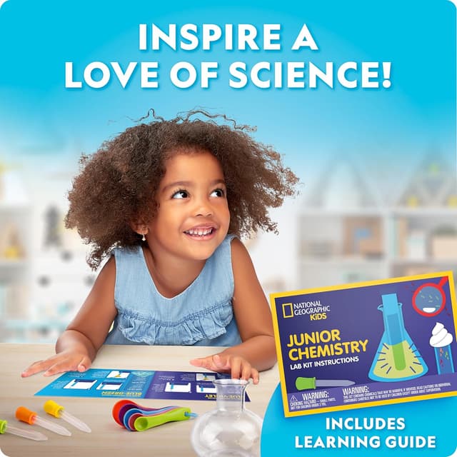Detalle 2 de Blue Marble National Geographic Junior Chemistry Set (50 Experiments) for Kids 4–6