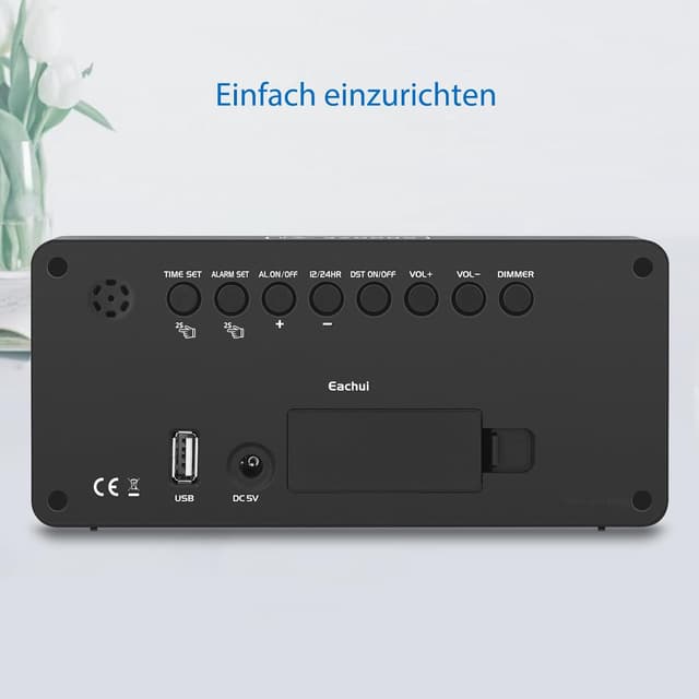 Thumbnail 6 de Eachui LED Wecker Digital mit 5 Stufen