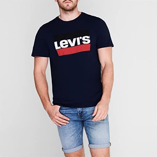 Detalle 2 de Levi’s Sportswear Logo Graphic Camiseta para hombre Dress Blues (XXL)