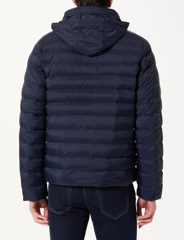 Detalle 1 de Calvin Klein LS NYLON LT WT HOODED FZ PUFFER Chaqueta azul S