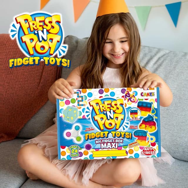 Thumbnail 10 de CRAZE PressNPop Fidget Spinner Anti-Stress para Niños🧩