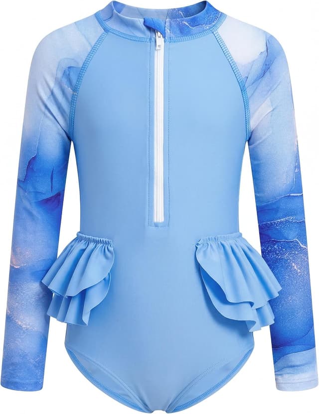 Detalle 1 de Long sleeve sun rashguard swimsuit