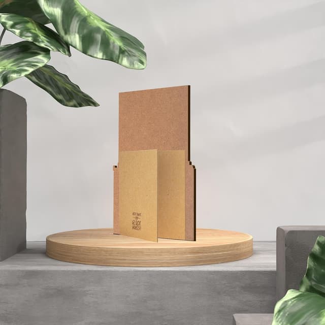 Thumbnail 4 de Es tut mir leid Karte Holz 3D Geburtstagskarte