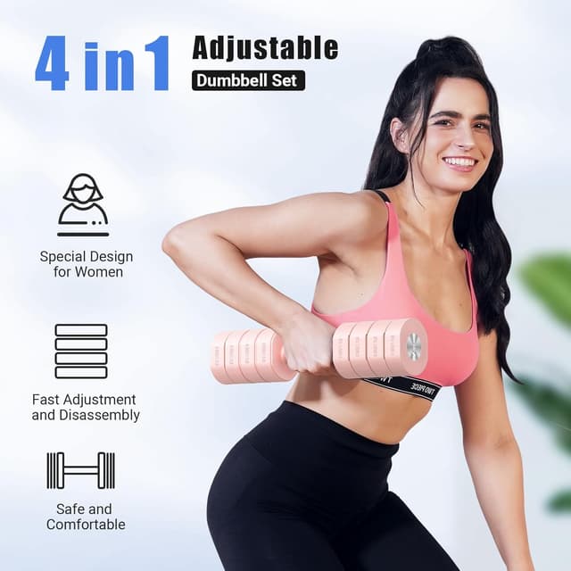 Detalle 2 de MERACH Adjustable Dumbbell Set 8 kg