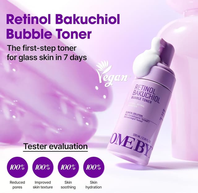 Detalle de SOME BY MI Retinol Bakuchiol Bubble Toner – Tonique visage au rétinol, 100 ml