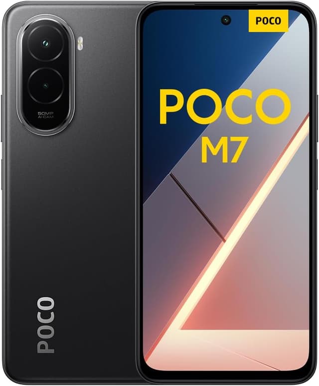 Detalle de Xiaomi POCO M7 (8+256 GB) mit 7.000-mAh-Akku, 6,9" FHD+ und 144 Hz Display