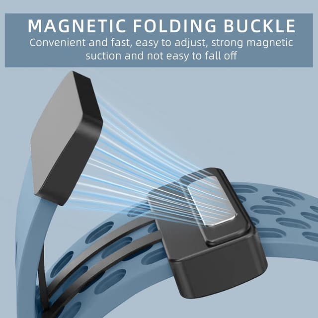 Detalle de MaEiol Huawei Watch Fit strap, blue