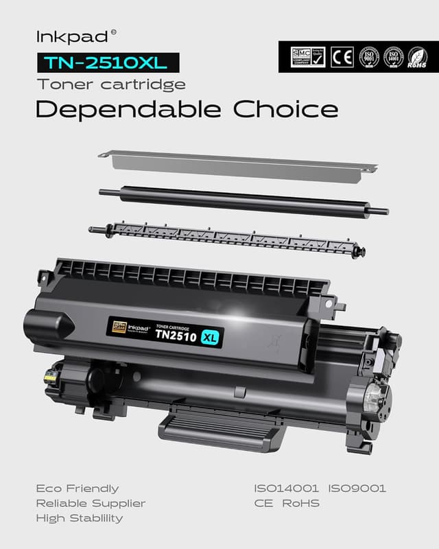 Thumbnail 4 de iNKPAD TN2510XL Tóner Negro Compatible para Brother 🖨