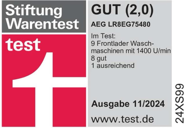 Thumbnail 9 de AEG LR8EG75480 PowerCare Waschmaschine