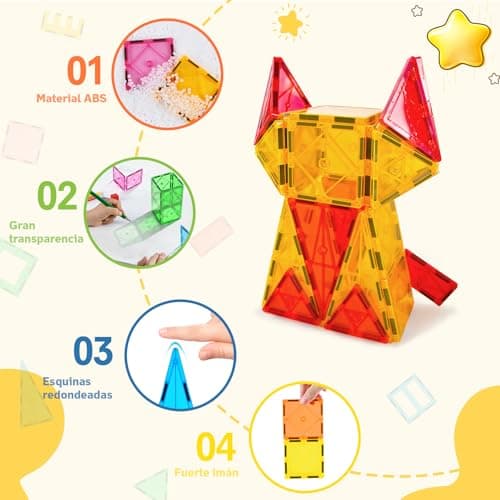 Thumbnail 2 de NAETANY Bloques Magnéticos 3D para Niños, Juego Educativo🧲