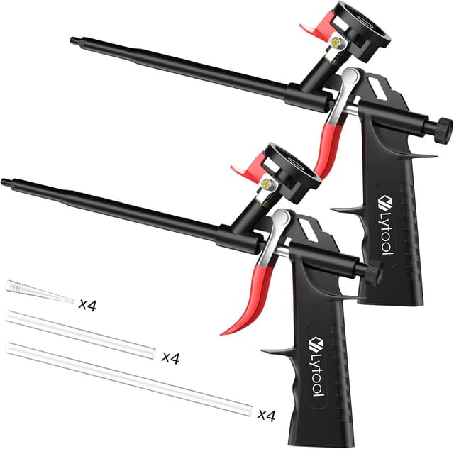 Detalle de Lytool 2 pezzi pistola per schiuma poliuretanica (PU) autopulente con teflon
