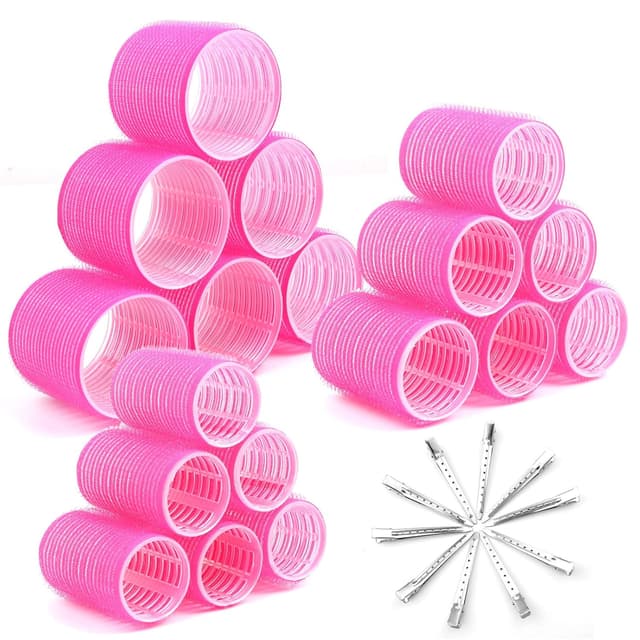 Imagen de Cludoo Jumbo Hair Curlers Rollers 28pcs 6.3cm en OfertitasTOP