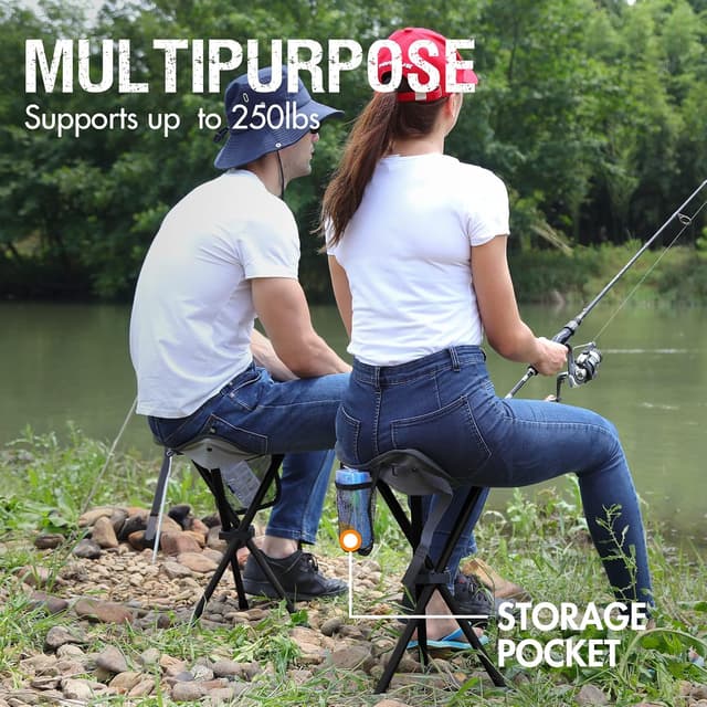 Detalle 2 de Portal Folding Stool 102 kg capacity camping stool