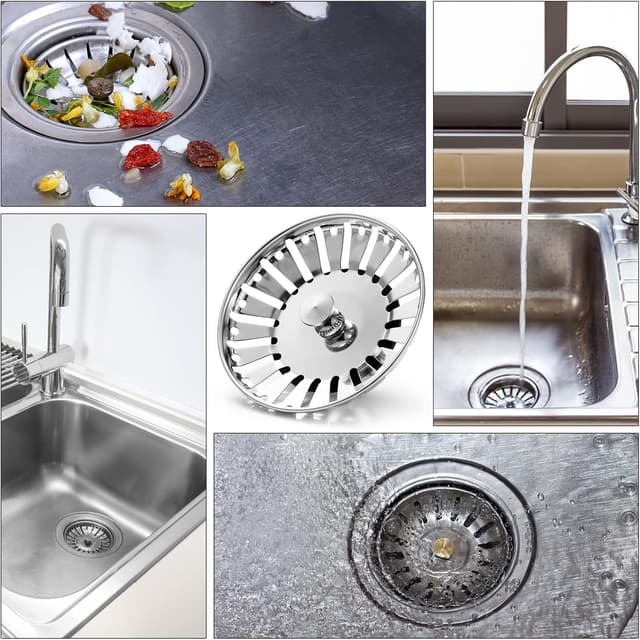 Thumbnail 4 de Upgraded Kitchen Sink Plug Strainer 84mm