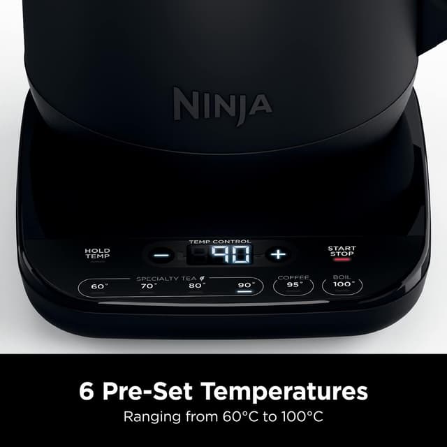 Detalle 2 de Ninja Perfect Temperature KT200UK Kettle with Temperature Selector (Matte Black)