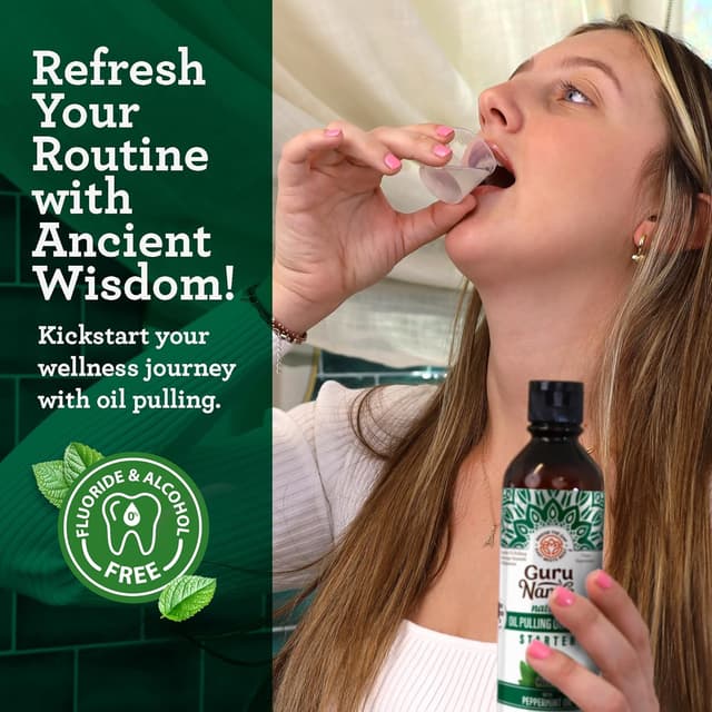 Thumbnail 3 de GuruNanda Starter Oil Pulling 8 oz 🪥
