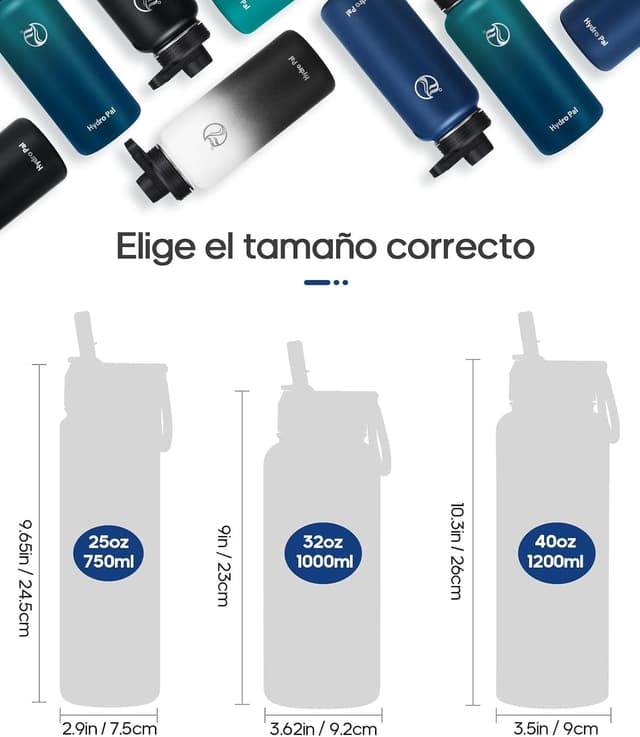 Detalle 1 de HydroPal Edelstahl Trinkflasche 500 ml