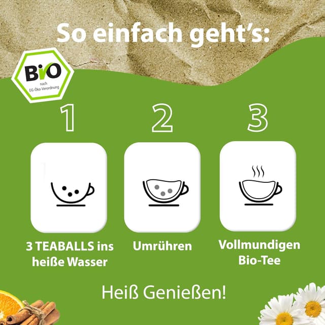 Detalle de Teaballs TEABALLS BIO Feel Good Set 120 Tassen