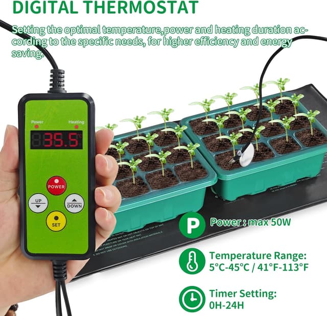 Thumbnail 2 de NAMOTEK Seedling Heat Mat with Thermostat 🌱