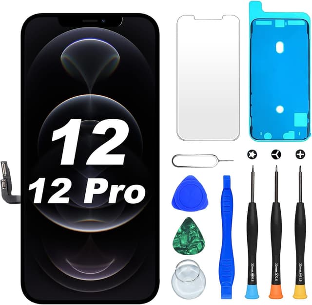Detalle de DIGI4U écran LCD pour iPhone 12 / 12 Pro (6,1 pouces) avec kit de réparation
