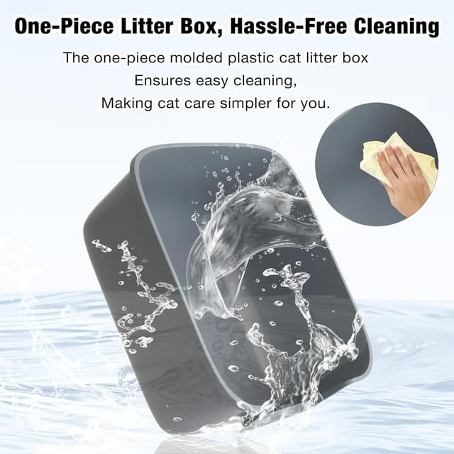 Thumbnail 5 de Suhaco High Sided Cat Litter Tray 49 x 42 x 22 cm 🐱