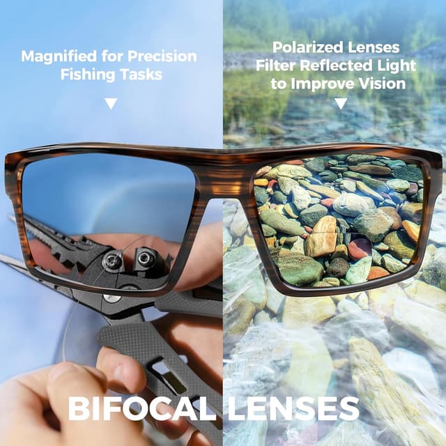 Detalle de KastKing Waccamaw Polarized Bifocal Sport Reader Sunglasses (x1.5, x2.0, x2.5)