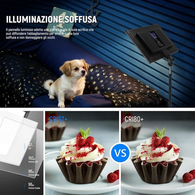 Thumbnail 5 de NEEWER Kit illuminazione LED 178 cm