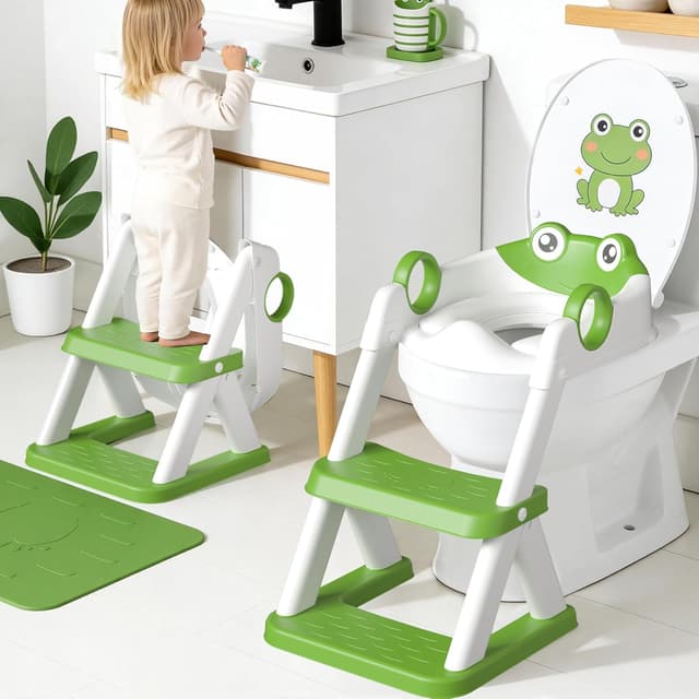 Detalle de COOSEYA Frosch Kindertoilettensitz 2-in-1