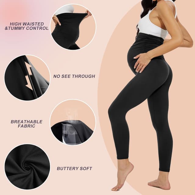 Thumbnail 2 de Maternity leggings with belly support