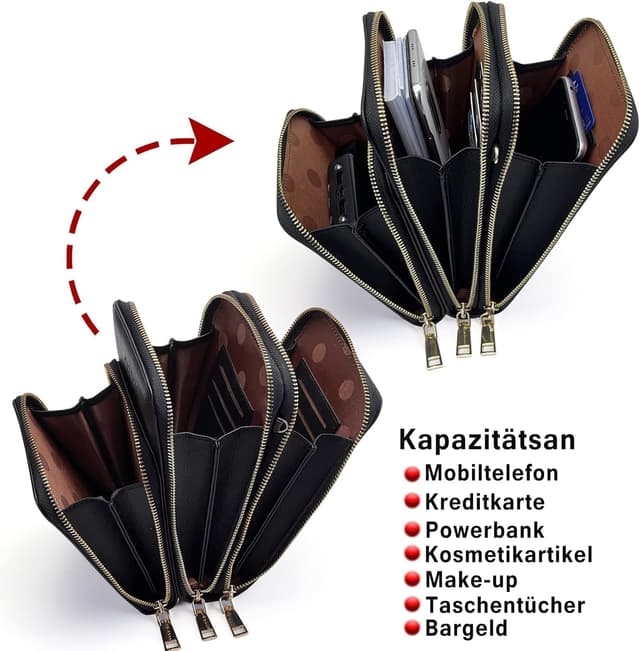 Thumbnail 3 de NoChoX Damen Umhängetasche Handytasche 7 Zoll