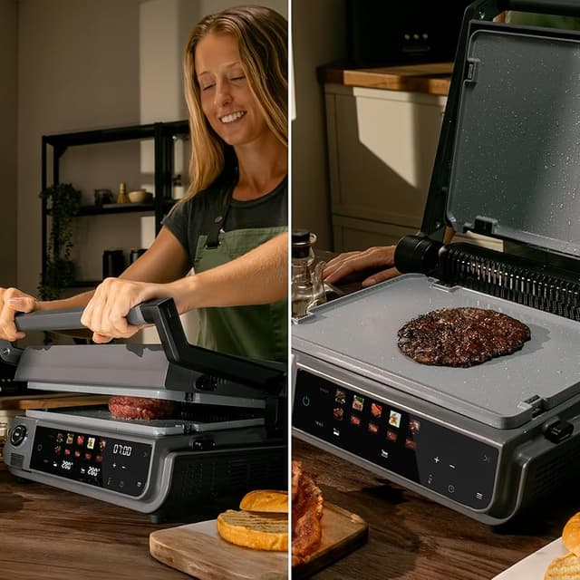 Detalle 2 de Cecotec Rock'nGrill 2000 Smash PerfectCook 30x21 cm, 2000 W