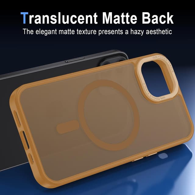 Thumbnail 6 de Coque iPhone 11 magnétique XTCASE compatible MagSafe, translucide mat avec bumper antichoc – Or
