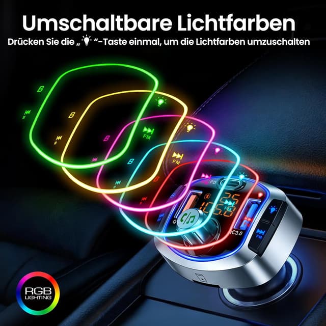 Detalle 2 de GizmoVine FM Transmitter 81 W mit Bluetooth