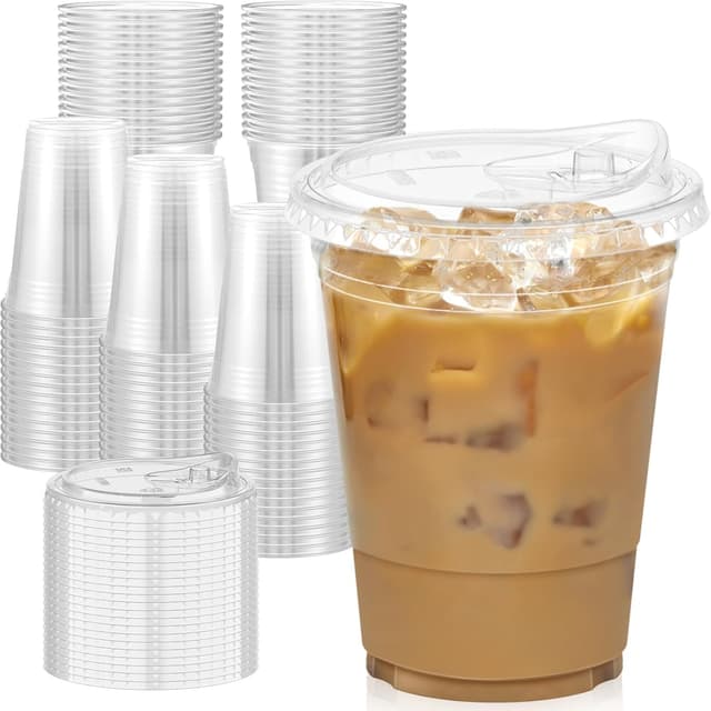 Detalle de Dealusy 16 oz Clear Plastic Cups 🥤