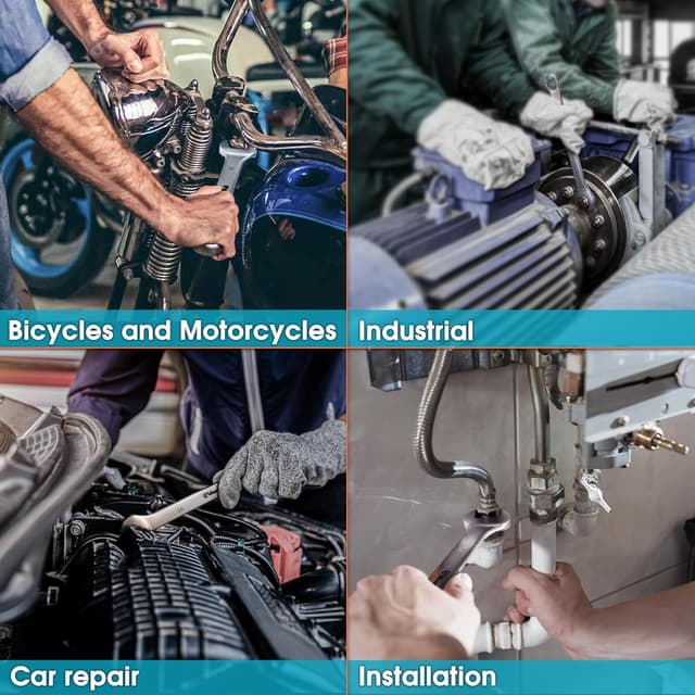 Detalle de S&R Werkfix Professional Metric Combination Spanner Set (15 pcs) 6–21 mm with Thin Ring Profile & Roll-Up Bag