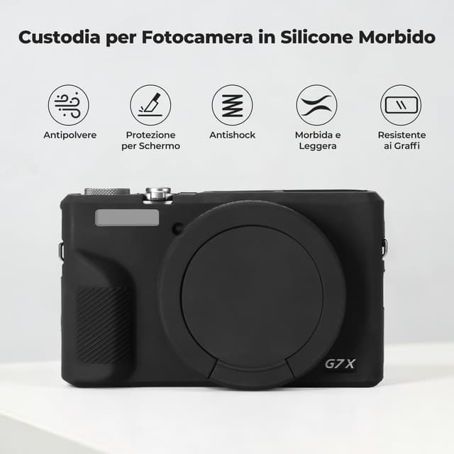 Detalle de K&F Concept custodia silicone per fotocamera 1