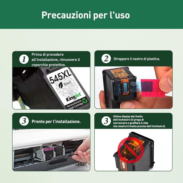 Thumbnail 5 de KINGJET PG-545XL CL-546XL cartucce compatibili per Canon đź–¨