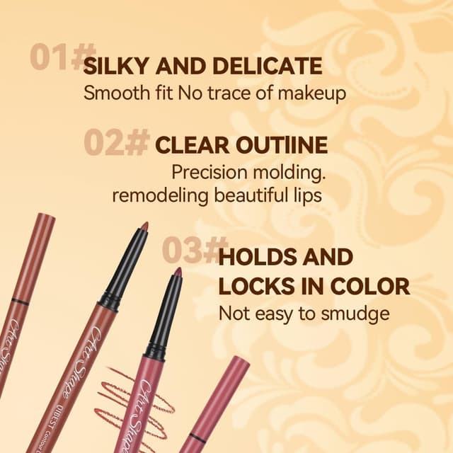 Detalle de LOPHE Matita Labbra: set da 12 colori impermeabili, anti-sbavature e waterproof