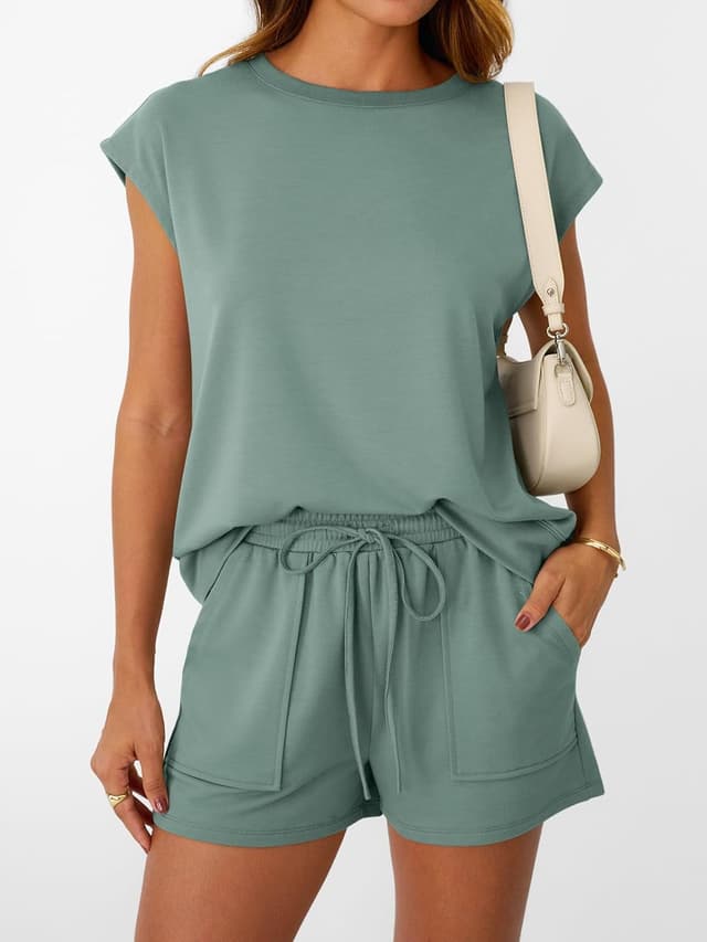 Thumbnail 1 de LILLUSORY Women’s Drawstring Two-Piece Summer Set