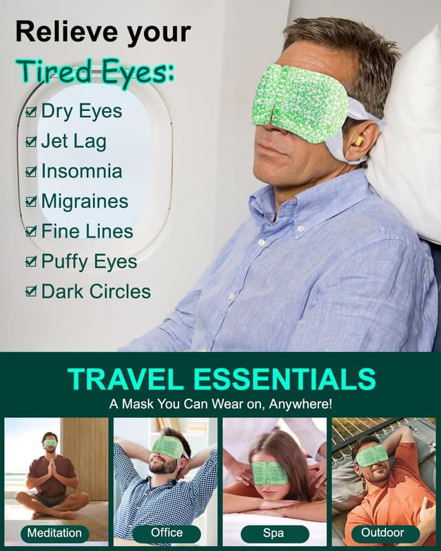 Thumbnail 2 de Steam Eye Masks 16-Pack Self-Heating for Dry Eyes 😴