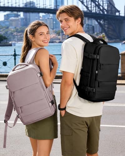 Detalle 2 de BJLFS Mochila de viaje para cabina 40x30x20 (Ryanair/Vueling/Wizz Air) con compartimento para portátil y tejido impermeable