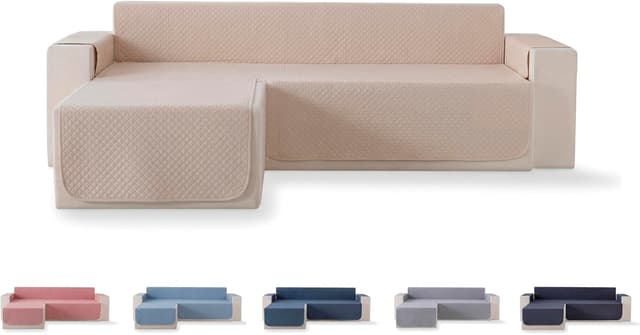 Thumbnail 6 de Todocama copridivano imbottito traspirante in poliestere, grigio scuro, chaise destra 200 cm