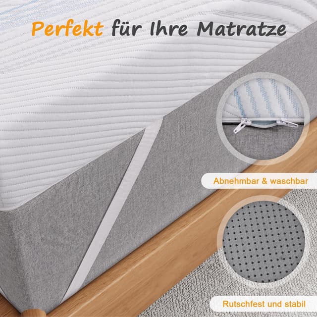 Detalle 2 de Sleremind Matratzen Topper 140x200, 5 cm