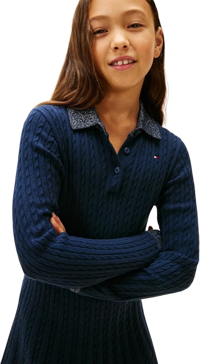 Detalle de Tommy Hilfiger Mini Cable Sweater Dress