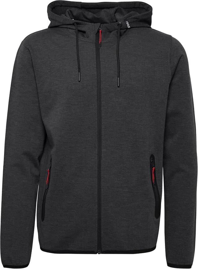 Detalle de !Solid SDVidit Herren-Sweatjacke mit Kapuze (Dunkelgrau Melange)