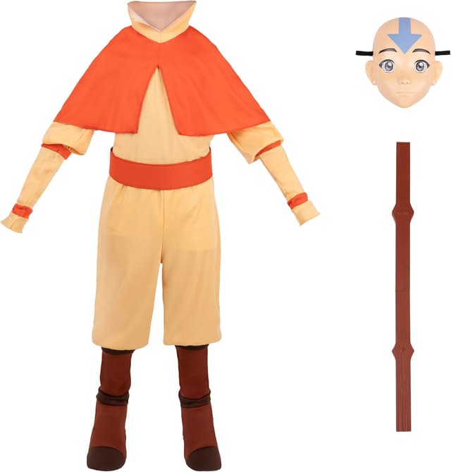 Thumbnail 2 de Avatar Aang Official Youth Deluxe Halloween Costume 🎭