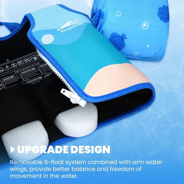 Detalle de Kids swim vest arm bands 2-6 years