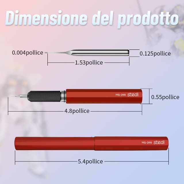 Detalle de stedi Model Scriber, incisioni precise 0,1 mm