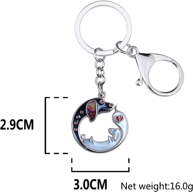 Thumbnail 5 de LONYOO Porte‑clé chien teckel 29×30 mm